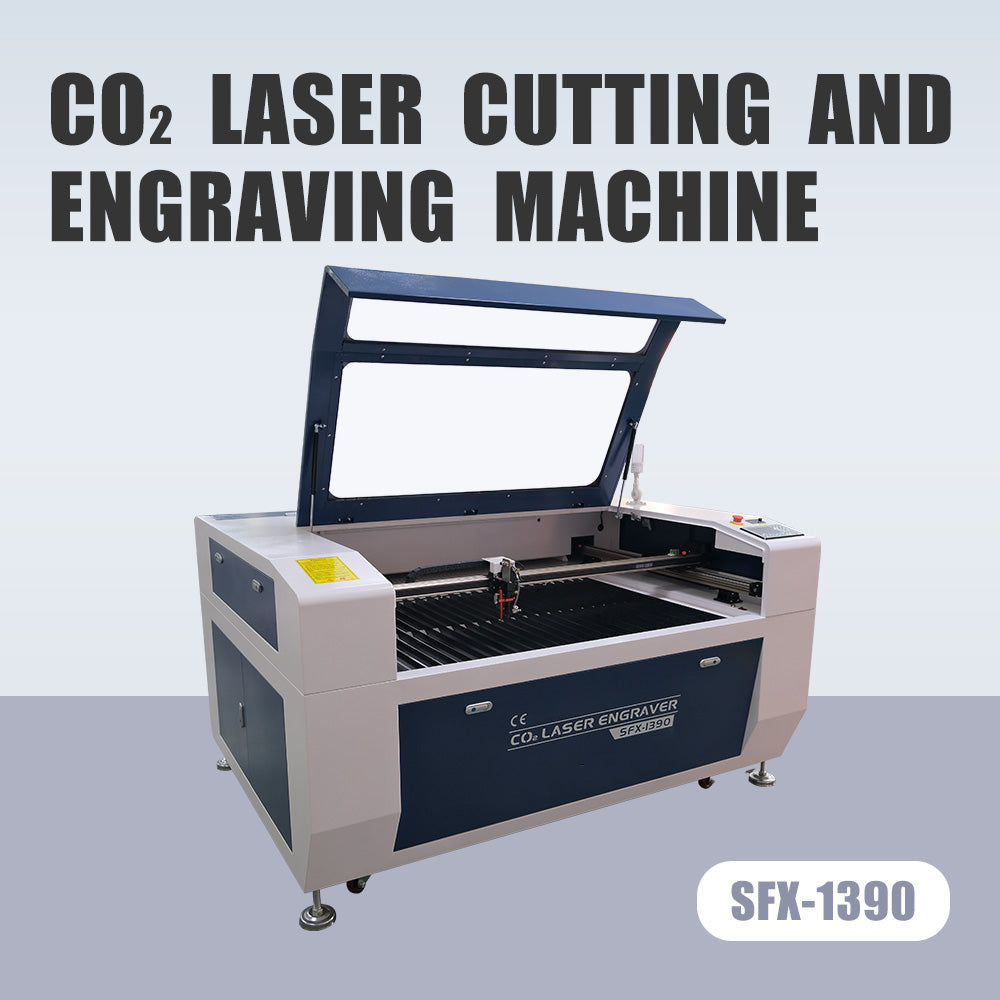 Germany Stock CO2 Integrated Cutting Machine SFX-1390 Laser Cutter With 1300*900mm Working Area