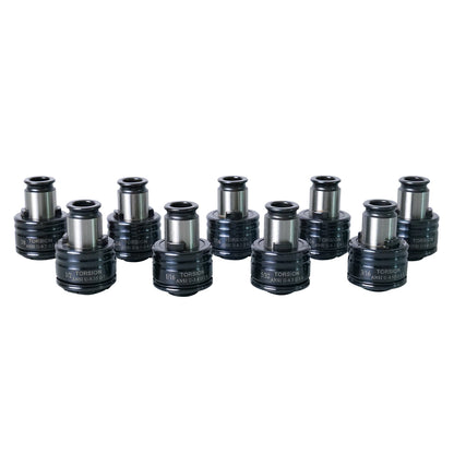GT12 ANSI Collets 9 pcs GT12 ANSI Tapping Collet Chuck GT12 Tapping Adapters for M16 Electric Tapping Machine
