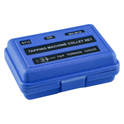GT12 DIN Collets 8pcs Tapping Collets Chuck GT12 Tapping Adapters for M16R Tapping Machine M3,M4 M5-M6 M8 M10 M12 M14 M16