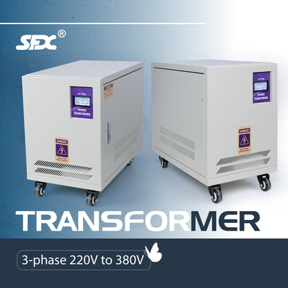 SFX 10kW Three Phase Voltage Transformer 380V to 220V for Laser Cleaning Machine and Laser Welding Machine