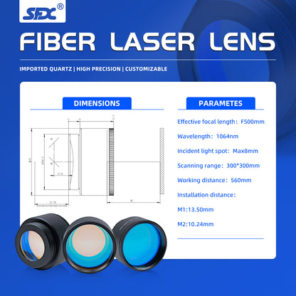 Fiber Laser Lens for SFX BLC/LC 1000W/1500W/2000W/3000W Laser Rust Removal Laser Cleaning Machine