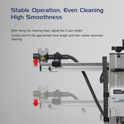 Laser Cleaning Auxiliary Device for Fiber Laser Cleaner Laser Rust Removal 60°Angle Adjustable 9 Cleaning Modes Automatic Cleaning Even Cleaning