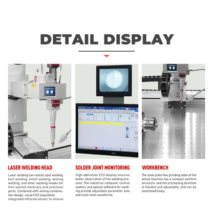 5 Axis Linkage Platform Automatic Laser Welding Machine Fiber Laser Welder 1500/2000/3000W