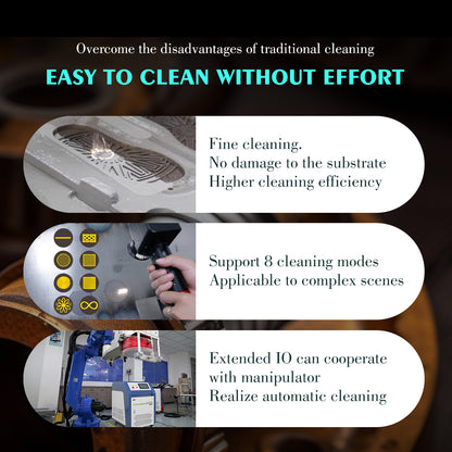 300/500/1000W SFX Laser Cleaner Machine Pulse Laser Cleaning Machine System for Wood Mold Coating