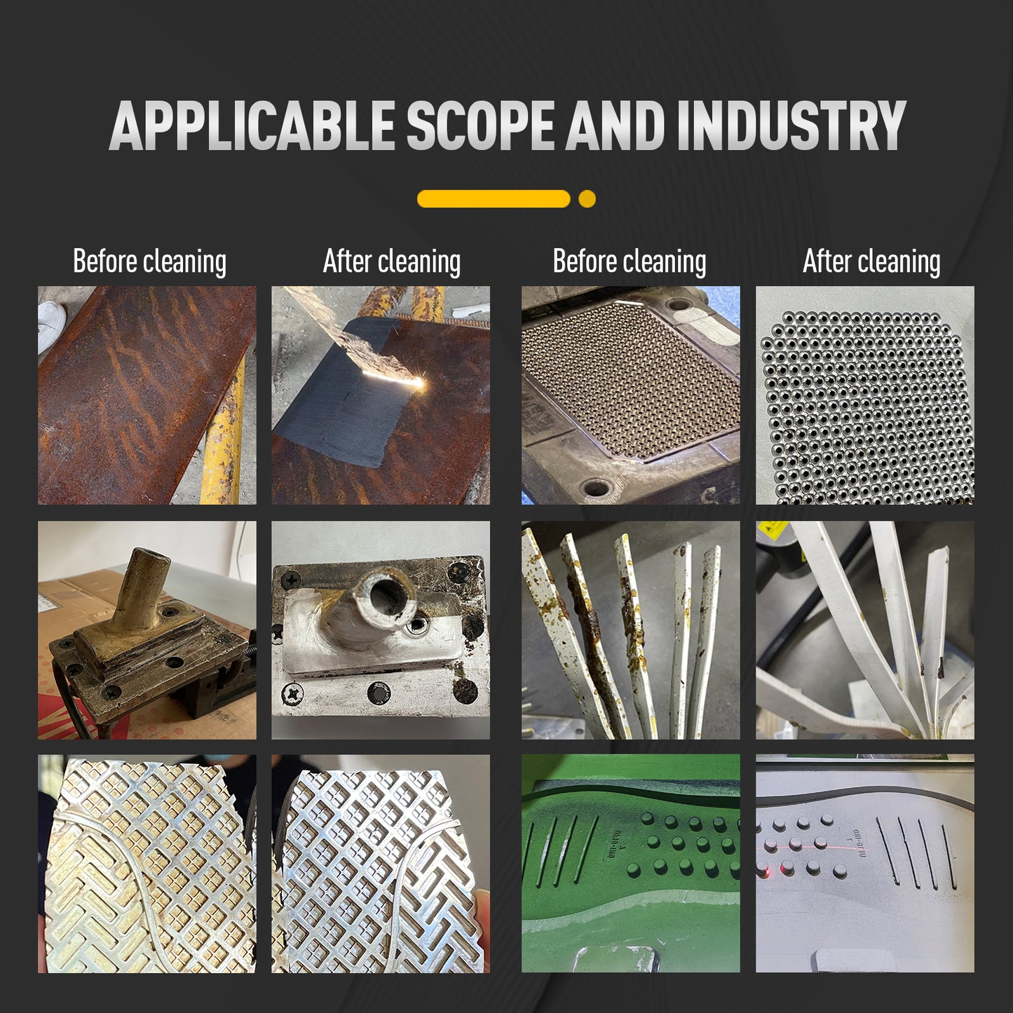 SFX Laser CGC-300 Pulse Laser Cleaner 300 Watt Pulse Laser Cleaning Machine for Metal handheld laser cleaner