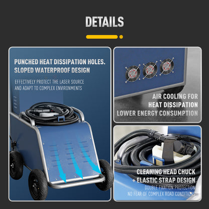 SFX Laser CGC-300 Pulse Laser Cleaner 300 Watt Pulse Laser Cleaning Machine for Metal handheld laser cleaner