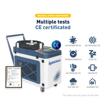Máquina de limpieza láser integrada SFX Laser BLC-2000, 90% nueva, con eliminación de óxido y tecnología anticongelante.