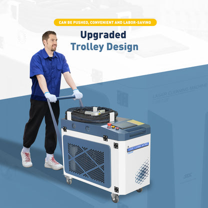 Máquina de limpieza láser integrada SFX Laser BLC-2000, 90% nueva, con eliminación de óxido y tecnología anticongelante.