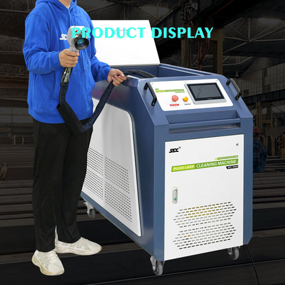 Máquina limpiadora láser SFX de 500/1000 W, sistema de limpieza láser de pulsos para recubrimiento de moldes de madera
