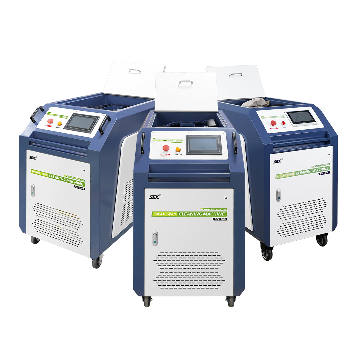Máquina limpiadora láser SFX de 500/1000 W, sistema de limpieza láser de pulsos para recubrimiento de moldes de madera