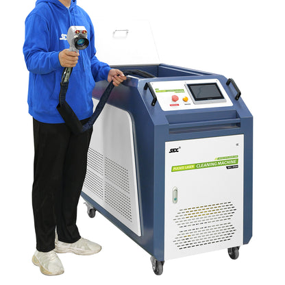 Máquina limpiadora láser SFX de 500/1000 W, sistema de limpieza láser de pulsos para recubrimiento de moldes de madera