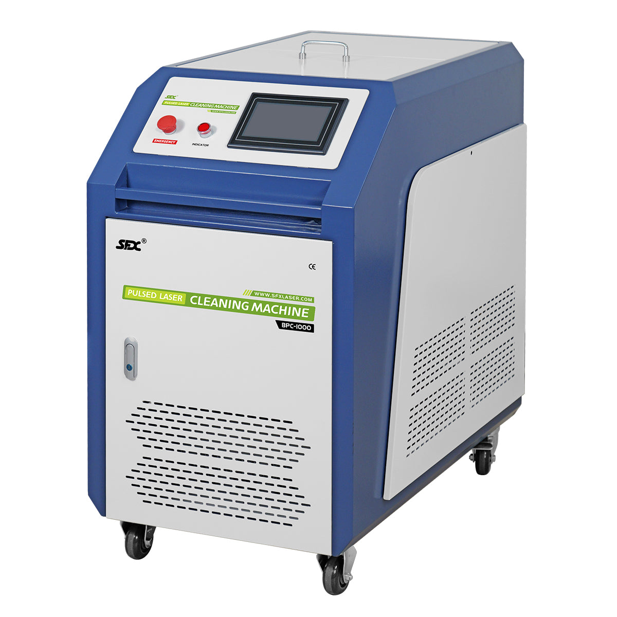 Máquina limpiadora láser SFX de 500/1000 W, sistema de limpieza láser de pulsos para recubrimiento de moldes de madera