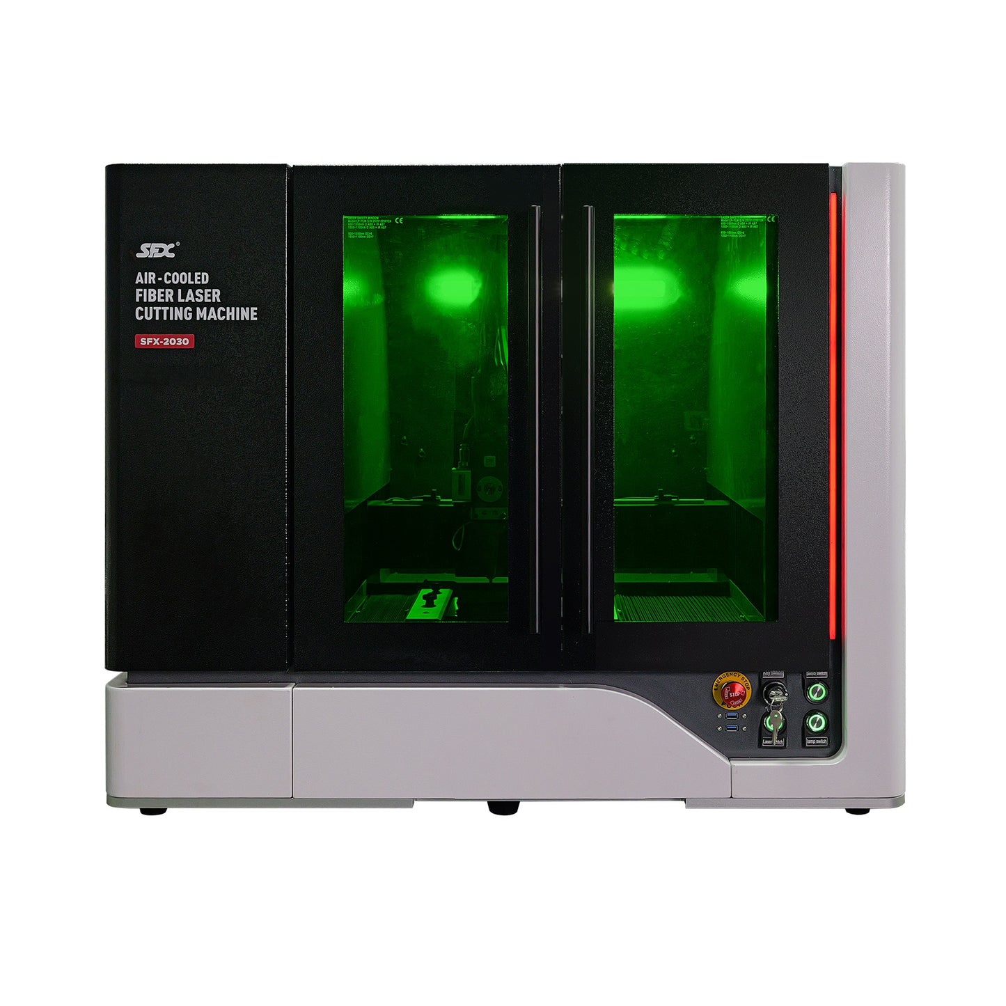 SFX-2030 Air-cooled Precision Fiber Laser Cutting Machine 1200W Laser Cutter for Precision Metal Cutting