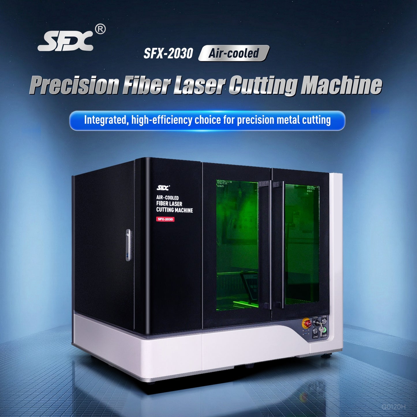 SFX-2030 Air-cooled Precision Fiber Laser Cutting Machine 1200W Laser Cutter for Precision Metal Cutting