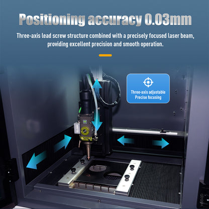 SFX-2030 Air-cooled Precision Fiber Laser Cutting Machine 1200W Laser Cutter for Precision Metal Cutting