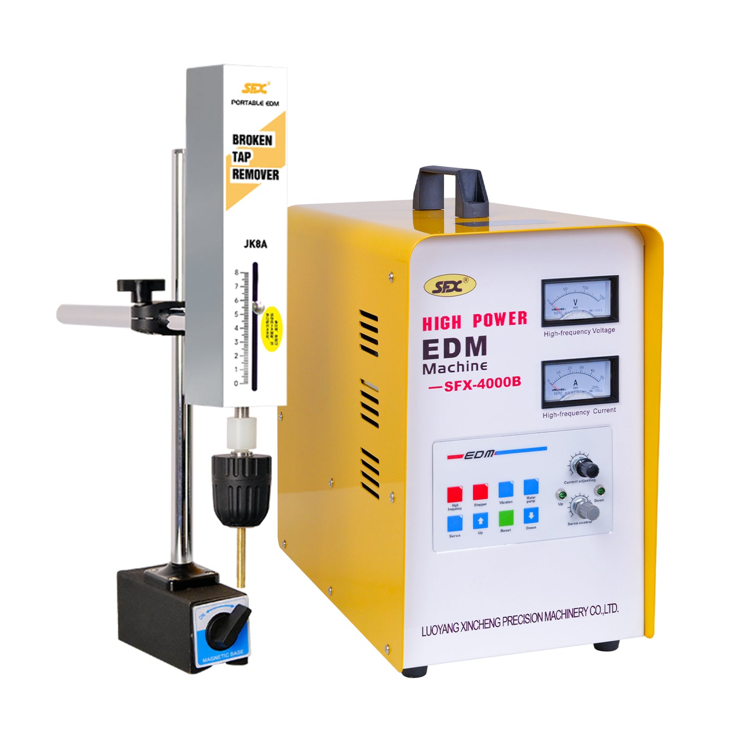 Máquina extractora de machos rotos SFX-4000B EDM M2-M36, quemador de machos portátil, desmontador de machos, disponible en EE. UU.
