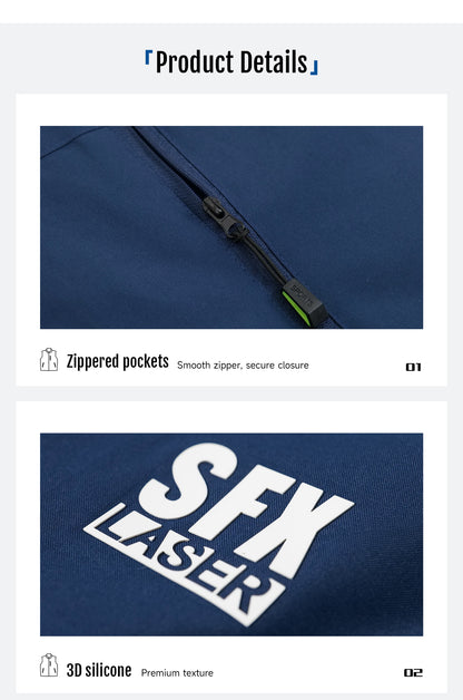 SFX Laser Branded Apparel Set Hat Polo Shirt and Vest for Industrial Use