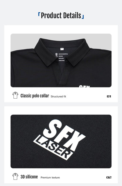 SFX Laser Branded Apparel Set Hat Polo Shirt and Vest for Industrial Use