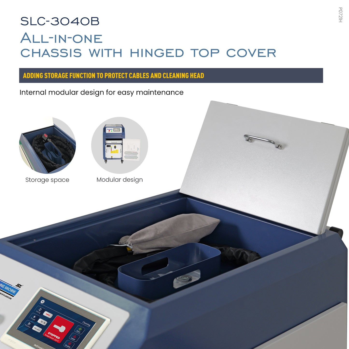SFX 2000W/3000W Integrated Fiber Laser Cleaning Machine Laser Rust Oil Paint Remover
