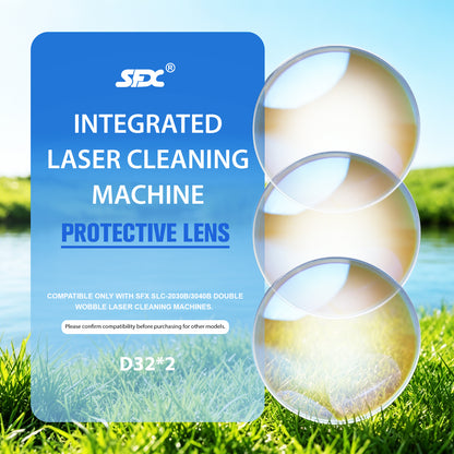 D32*2 Protective Lens for SFX Laser Rust Remover Machine 2000W/ 3000W Laser Cleaning Machine SLC-2030B/ 3040B