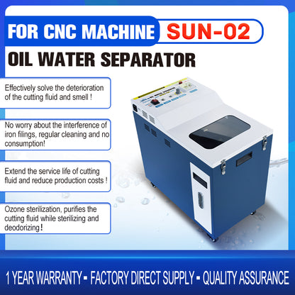 110V/220V SUN-02 CNC Oil Skimmer Water Separator For All Types CNC Machine