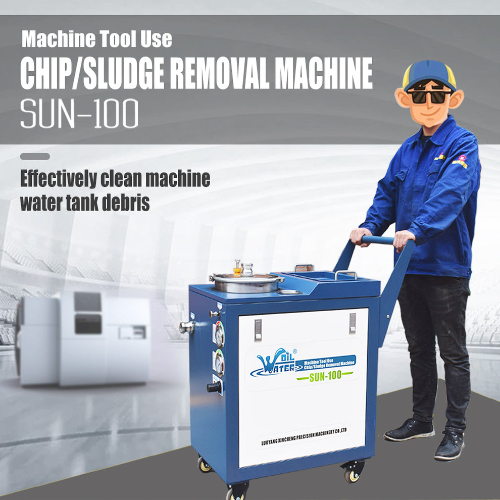 Machine Chip Remover 90% New SUN-100 Chip and Sludge Removal Machine for CNC Cutting Fluid ...
