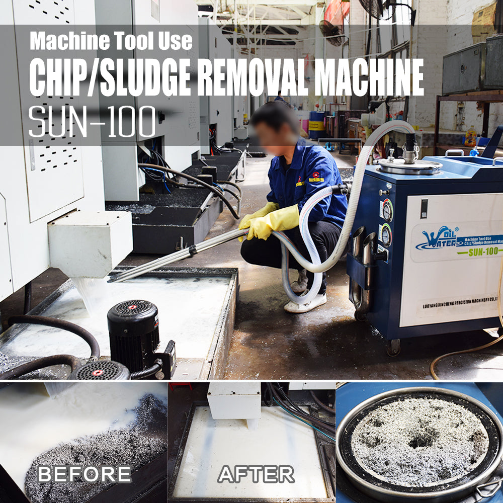 SUN-100 Chip Sludge Removal Machine for CNC Machine Cutting Fluid Clean Machine
