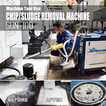 SUN-100 Chip Sludge Removal Machine for CNC Machine Cutting Fluid Clean Machine