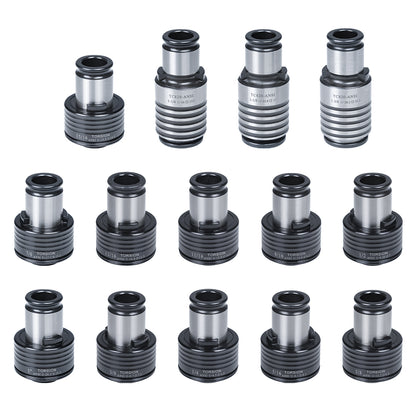 TC820 ANSI Collets 14 pcs ANSI Tapping Collet Chuck TC820 Tapping Holder for M36R Electric Tapping Machine