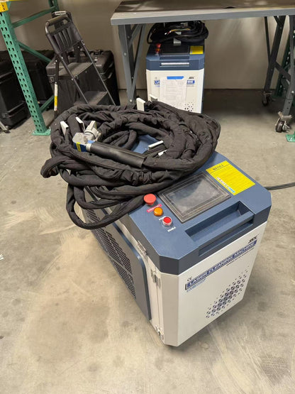 US Stock 80% New SFX Laser Cleaning Machine 2000W MAX Portable Handheld Laser Cleaner 20m for Rust Paint Oil Oxide