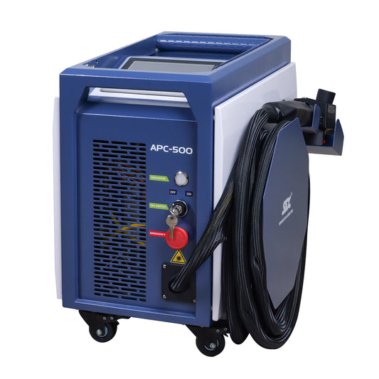 US Stock SFX APC 300W/ 500W Air-Cooled Pulsed Laser Cleaning Machine Laser Wood Stripping machine Paint Rust Plating Coating Removal Tool
