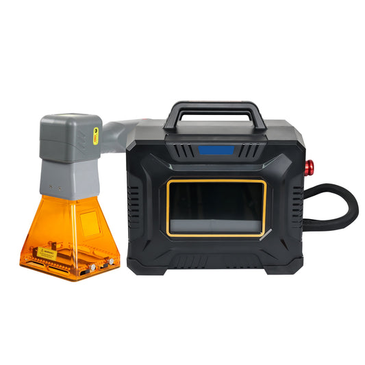 SFX 60W Portable Handheld Laser Marking Machine Metal Laser Engraver with 55*55/100*100/150*150mm Lens