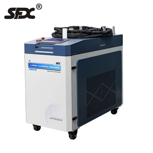 SFX Laser 6000W Laser Cleaning Machine Handheld Continuous Laser Cleaning Machine High Efficiency 500mm Scannning Width