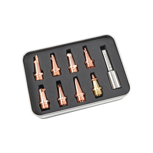 8Pcs Laser Welding Nozzles Welding Kit Welding Nozzles & Scale Tube for 1500/2000/3000W Water-Cooled Handheld Laser Welding Machine