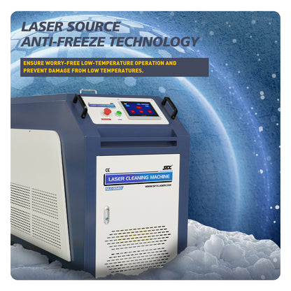 US Stock SFX Laser Cleaning Machine 1500W/2000/3000W Portable Handheld Laser Cleaner for Rust Paint Oil Oxide