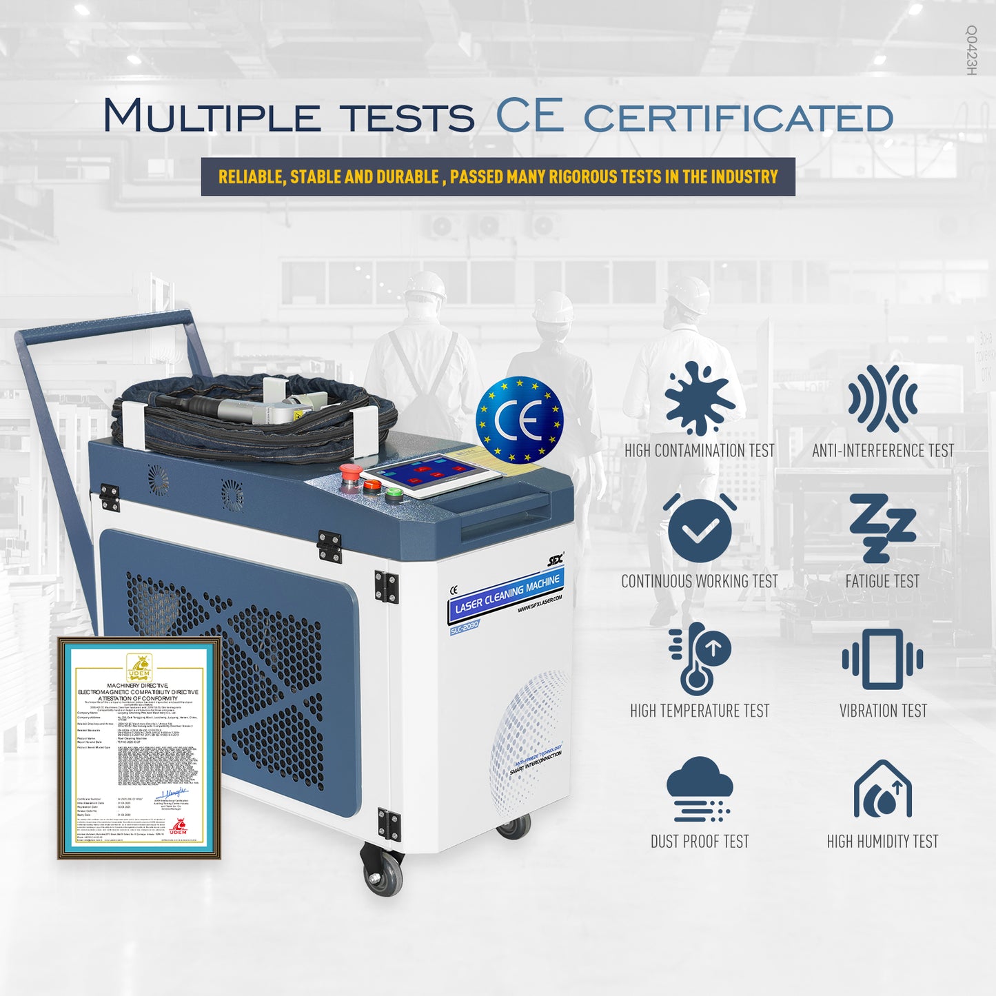 SFX Laser 6000W Laser Cleaning Machine Handheld Continuous Laser Cleaning Machine High Efficiency 500mm Scannning Width